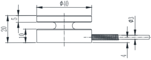 微型壓力傳感器CAZF-Y40尺寸圖2